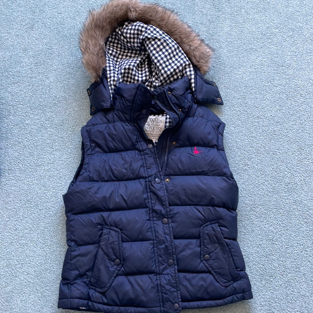 Jack Wills Furry Down Puffer Vest